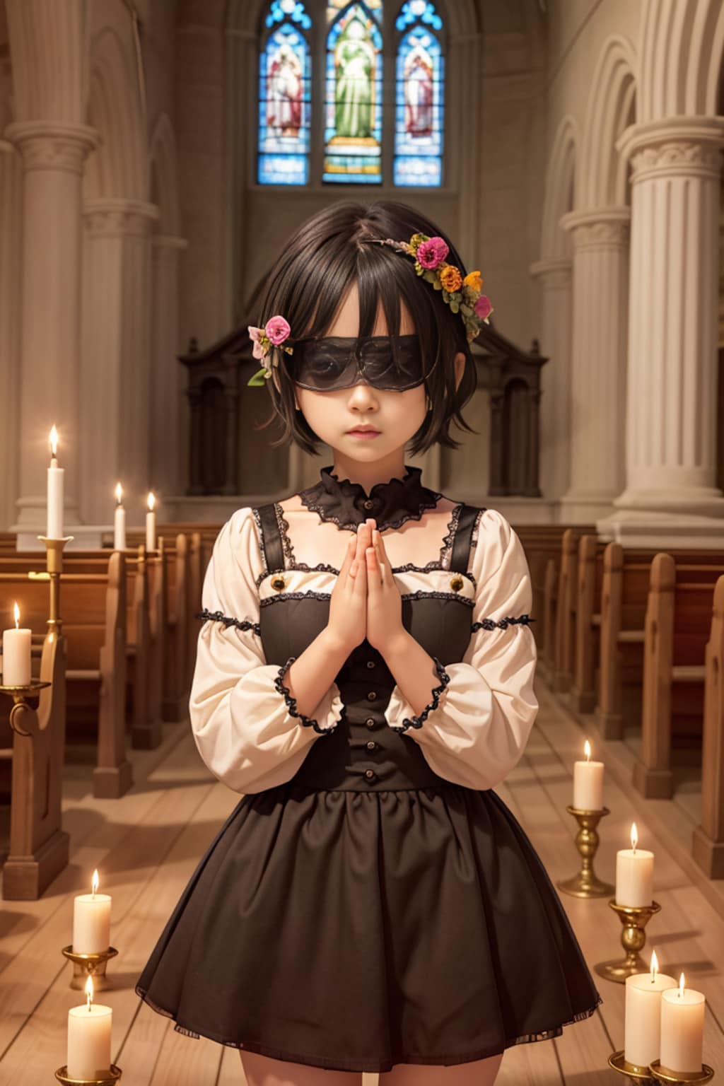 盲いた少女の祈り3