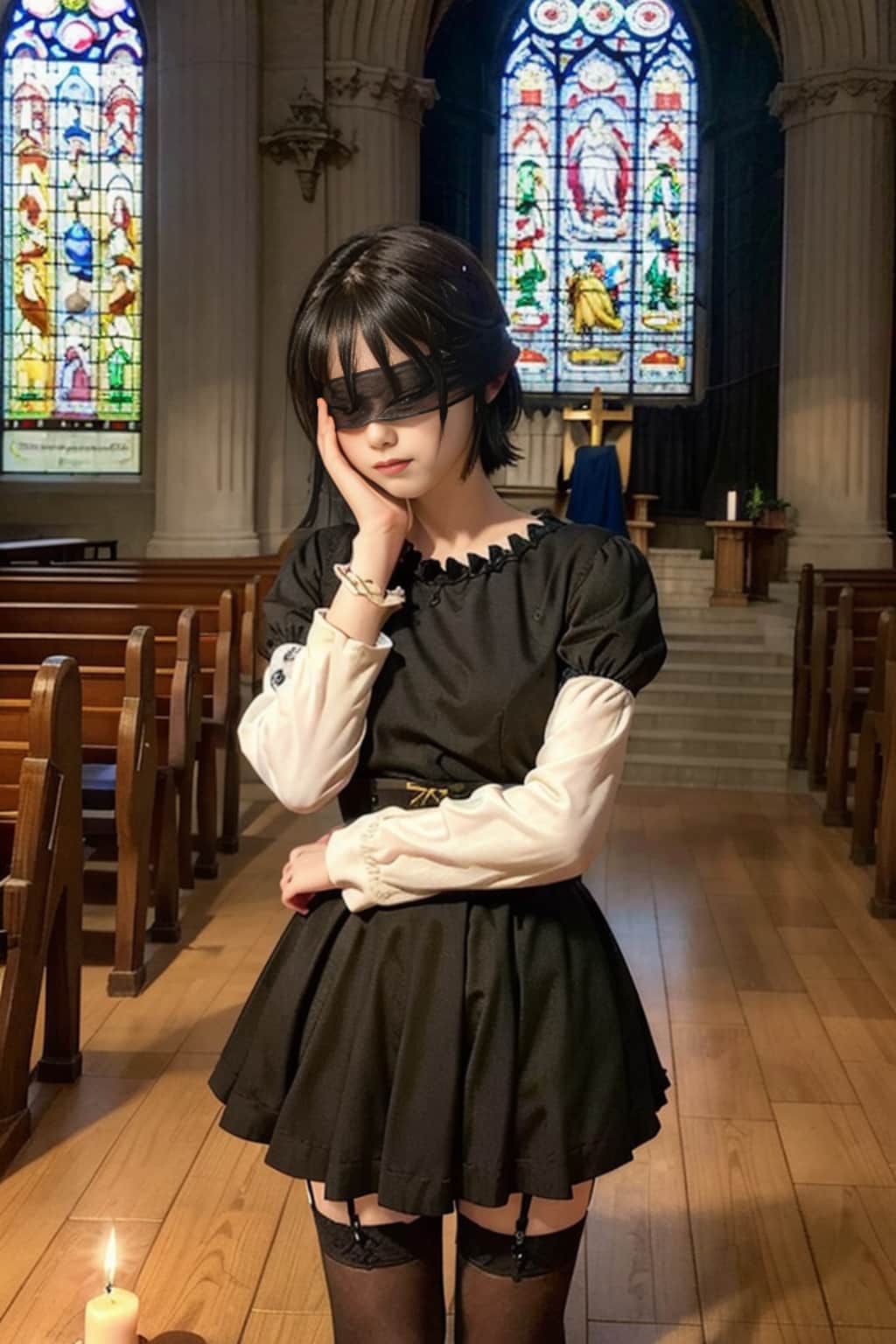盲いた少女の祈り3
