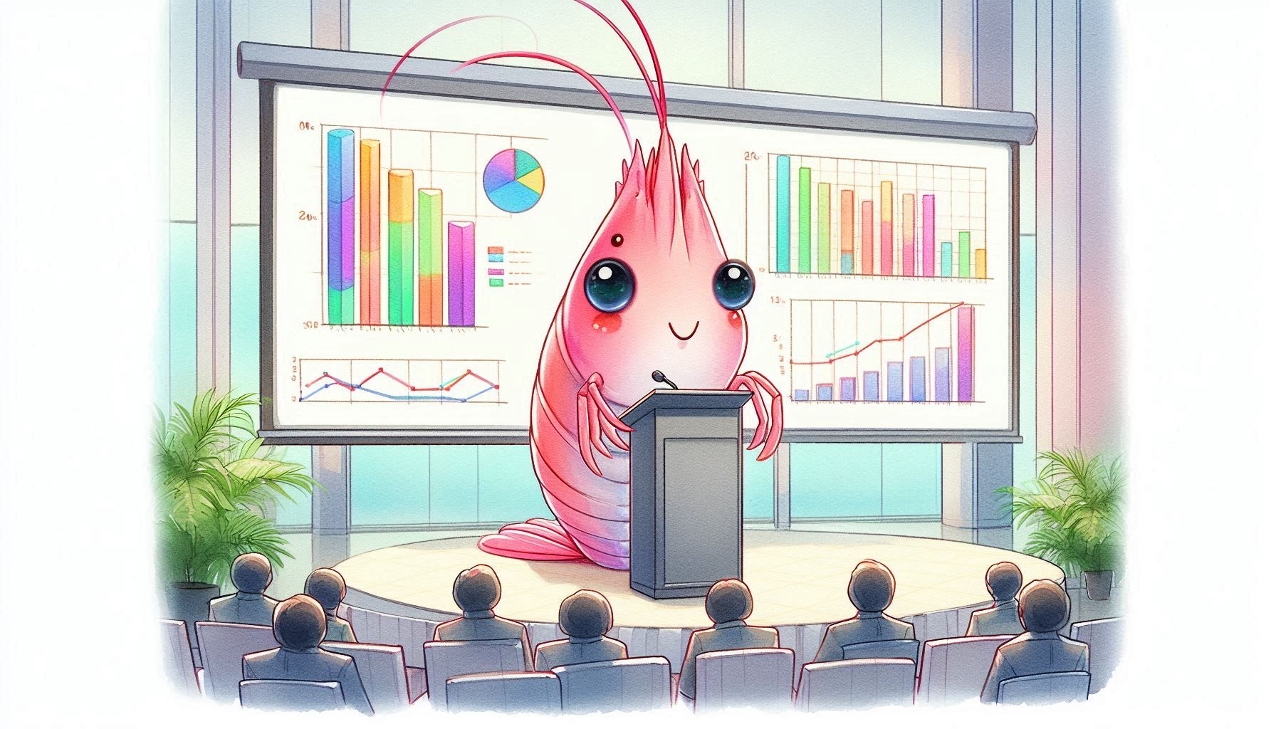 エビデンスを元に説明するエビ | の人気AIイラスト・グラビア