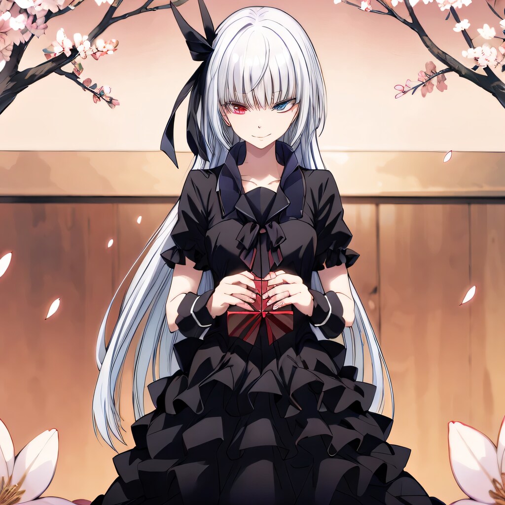 銀髪ロングでドレスの少女６