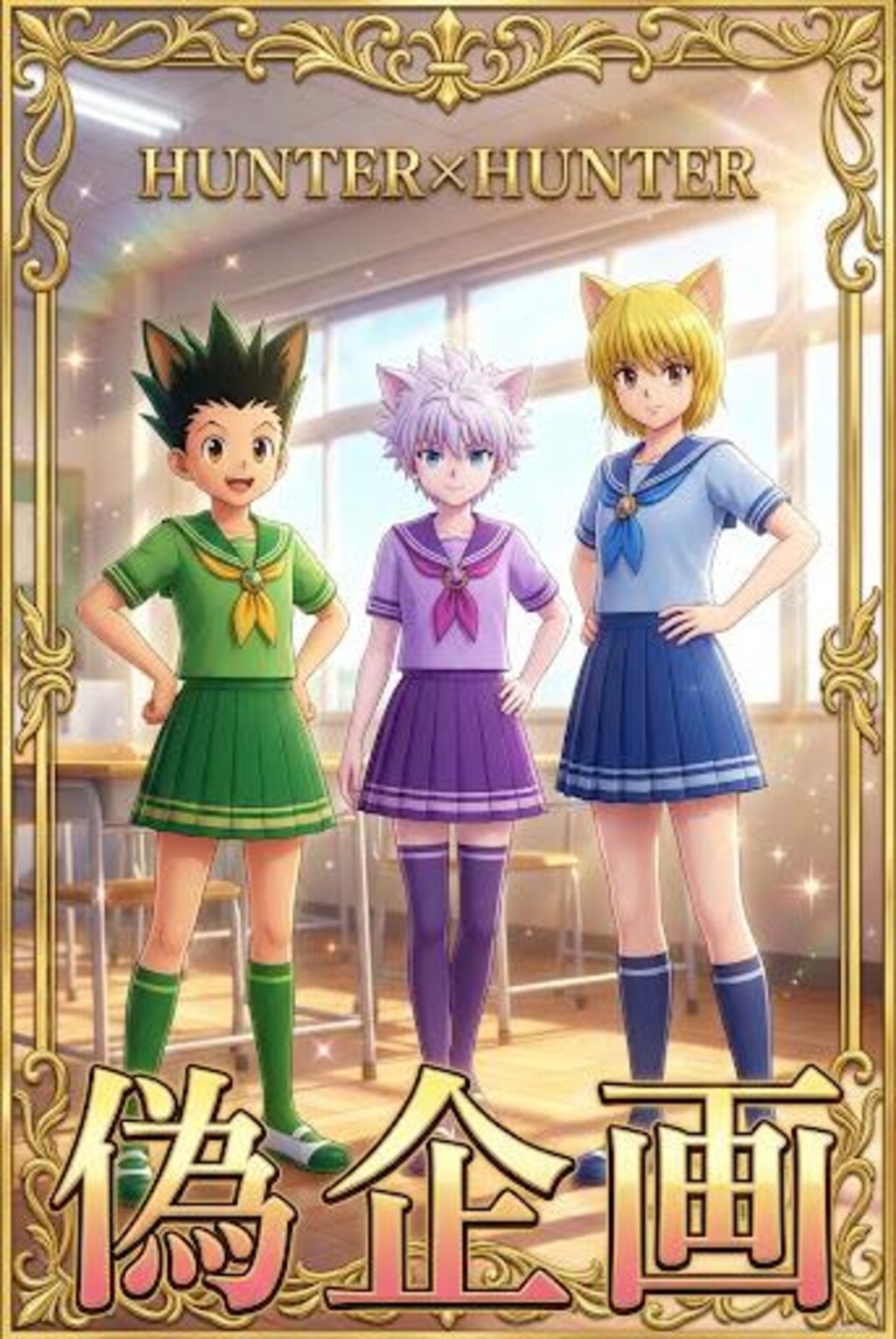 ハンターハンター　セーラー服