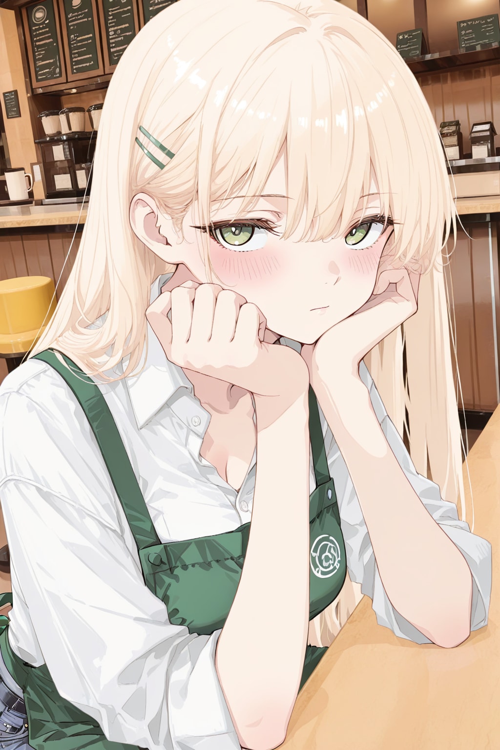 おはよう。マドラー持ってボ～っとしてどうした？