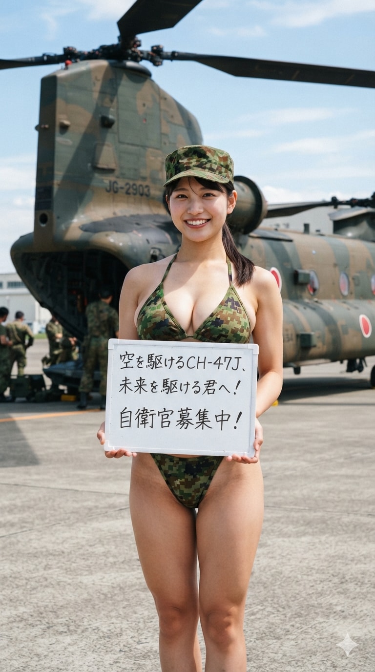 １５日の女性陸上自衛官