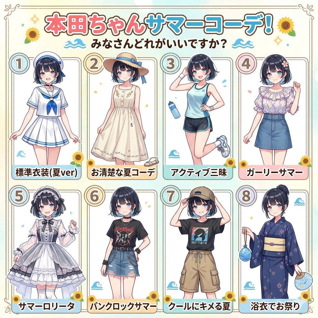 <本田ちゃん>本田ちゃんサマーコーデ！