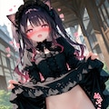 [4枚]【DIRT版】「わからせたメスガキにゴシックロリータだけ着せて外で立ちションさせたったw。恥ずかしさと興奮でしょんべん以外のものまで漏らしてたよw」（ロリっ子大集合・大人向け５３１の２） 2枚目
