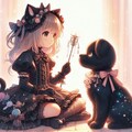 黒猫ちゃんと黒犬くん 9枚目