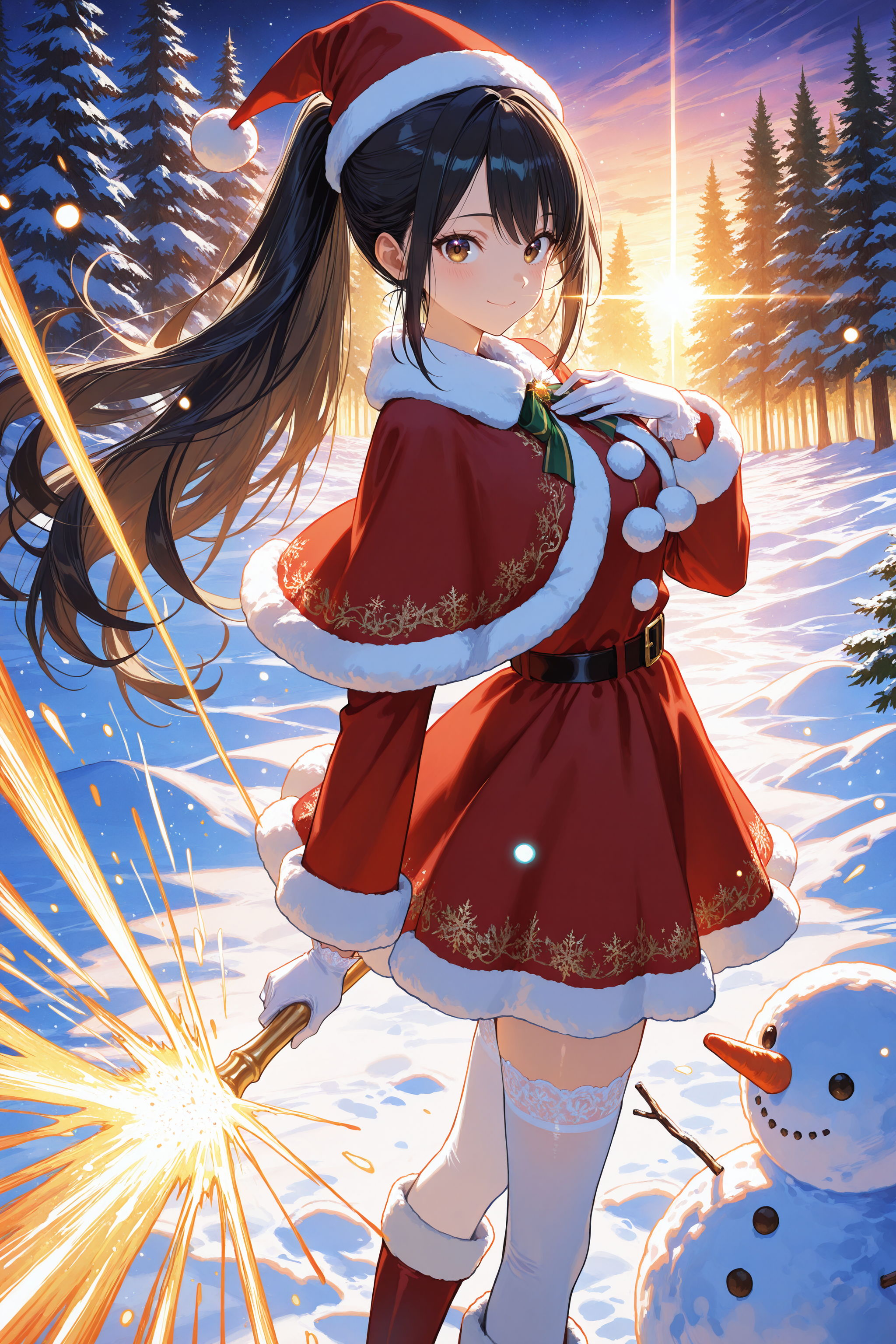 異世界の女神さま（アマテラスさん）クリスマス | の人気AIイラスト・グラビア