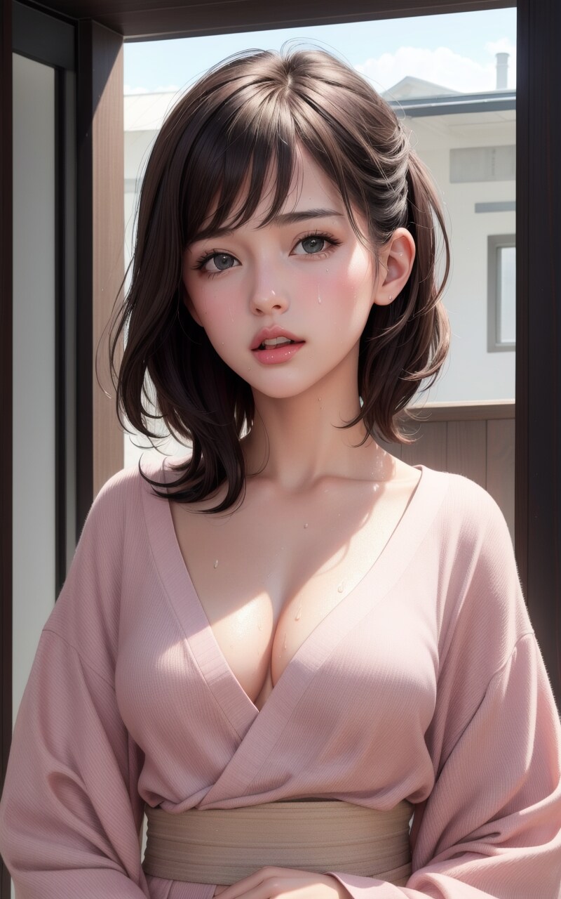 暑うてたまらんエアコンつけて！