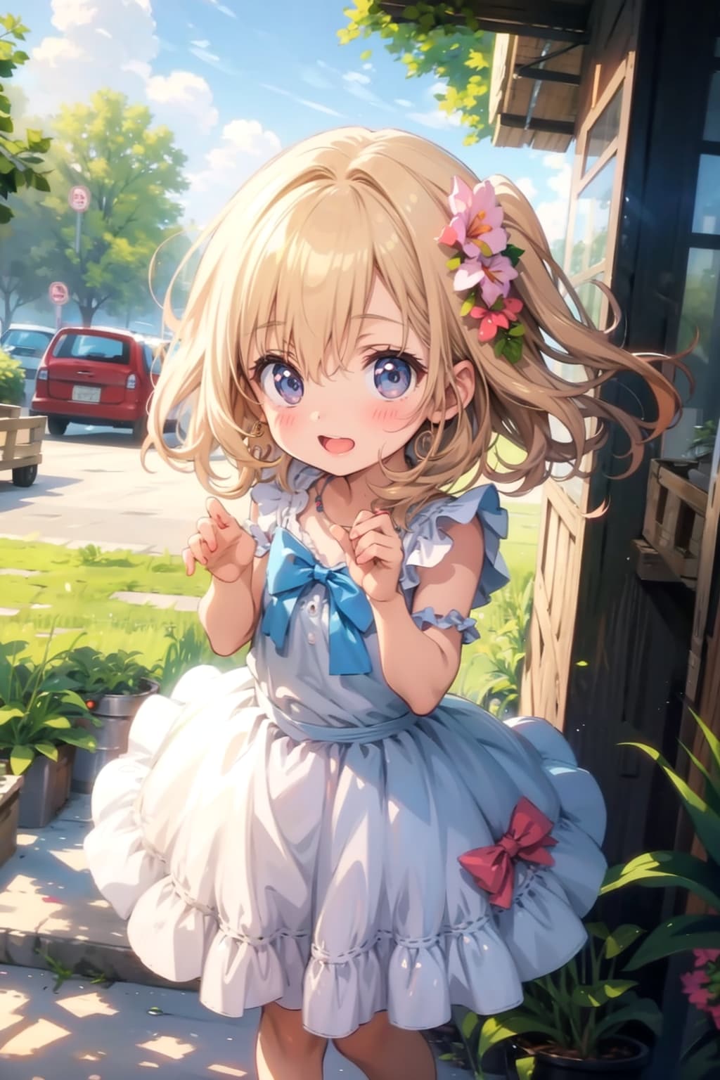 おにいさん、おねえさん、イコとプリン食べよっ！