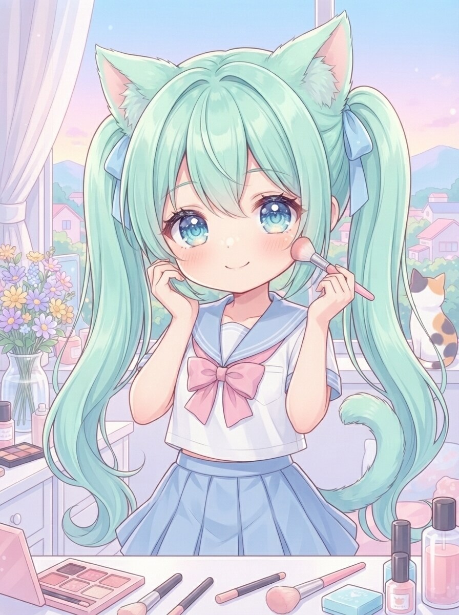メイク | の人気AIイラスト・グラビア