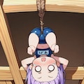 逆さ吊りの紫髪ちゃん 3枚目
