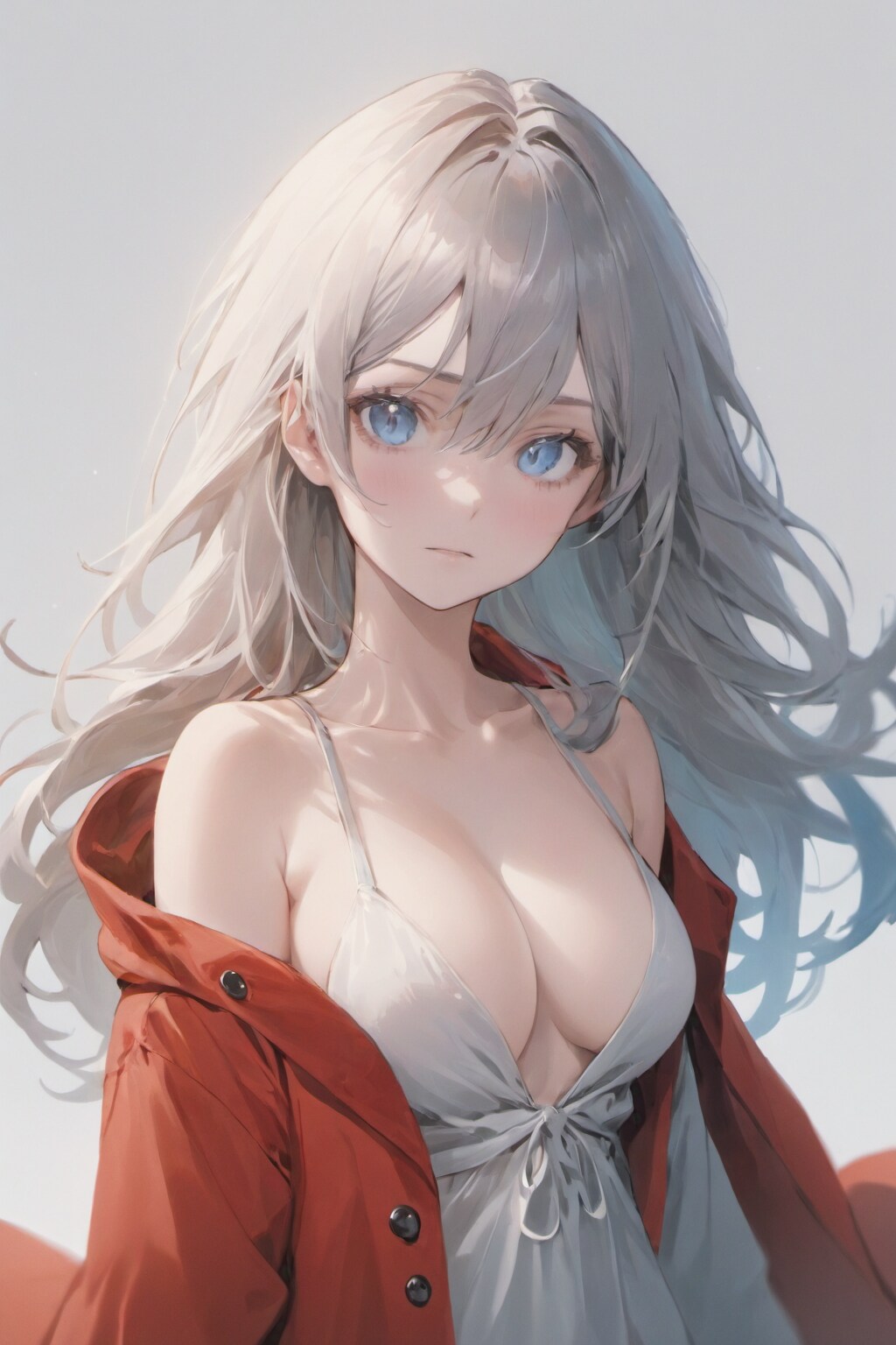 赤い上着女子XL