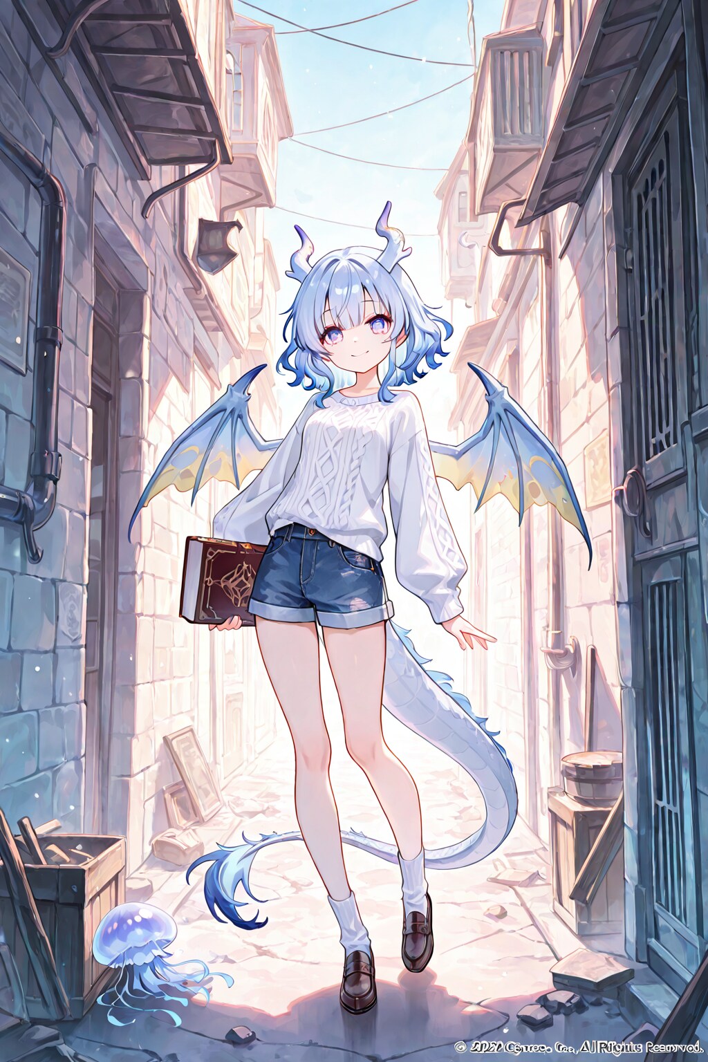 魔法学校に通うドラゴンガール