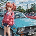 青いクルマ 2枚目