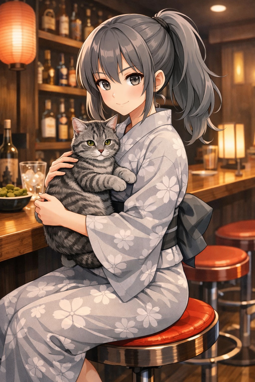 灰ぽにちゃんと 灰にゃんこ
