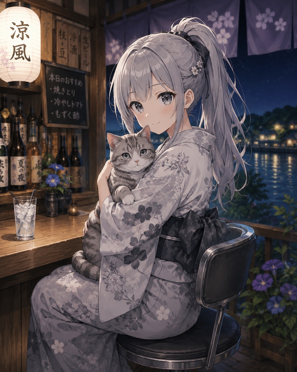 灰ぽにちゃんと 灰にゃんこ