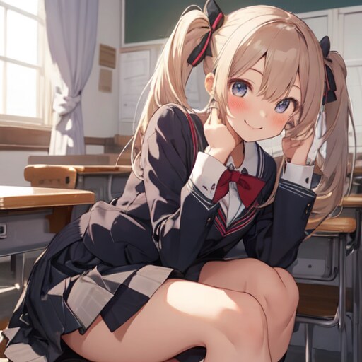 ツインテJK