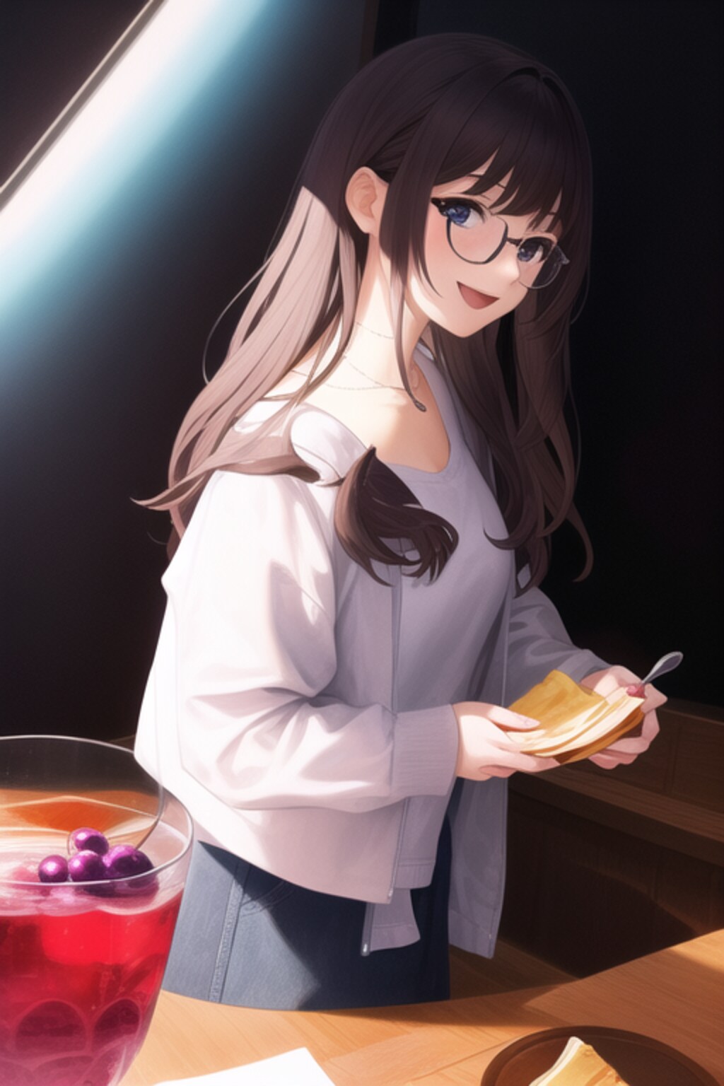クレープとグレープジュース