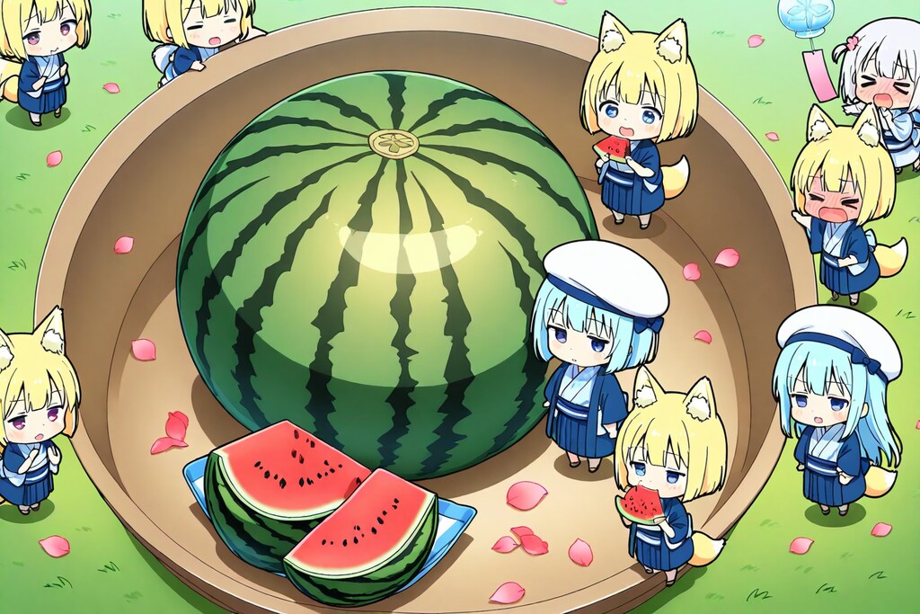 スイカ食べようゼ。