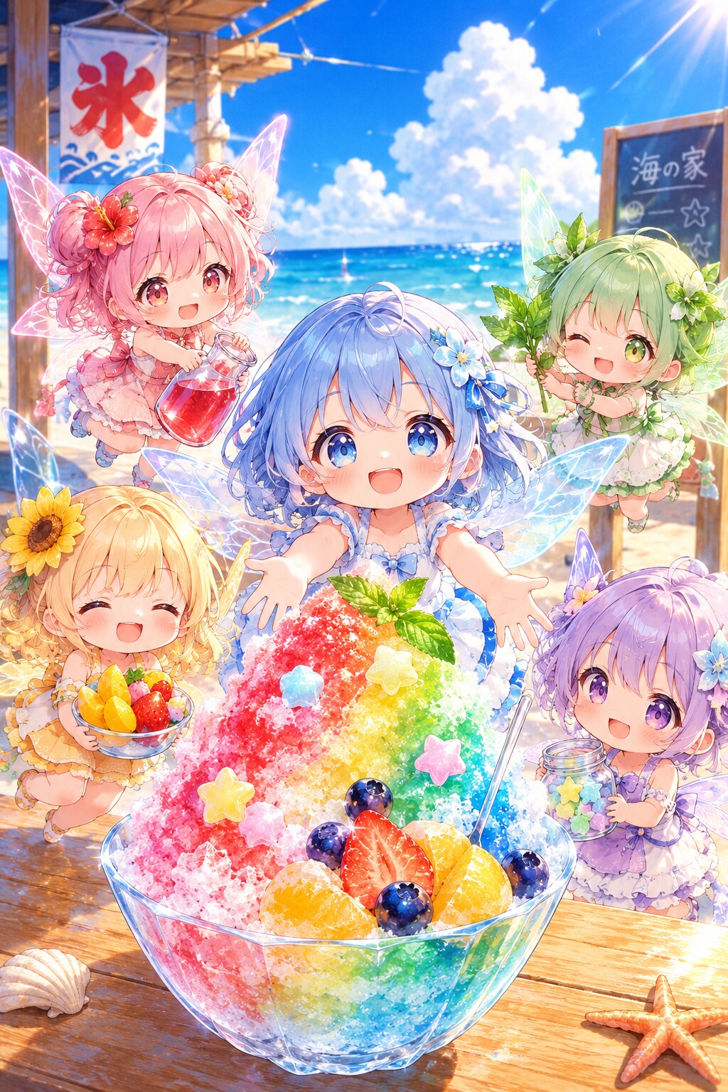 おまちどーさまー。つめたくておいしーよ