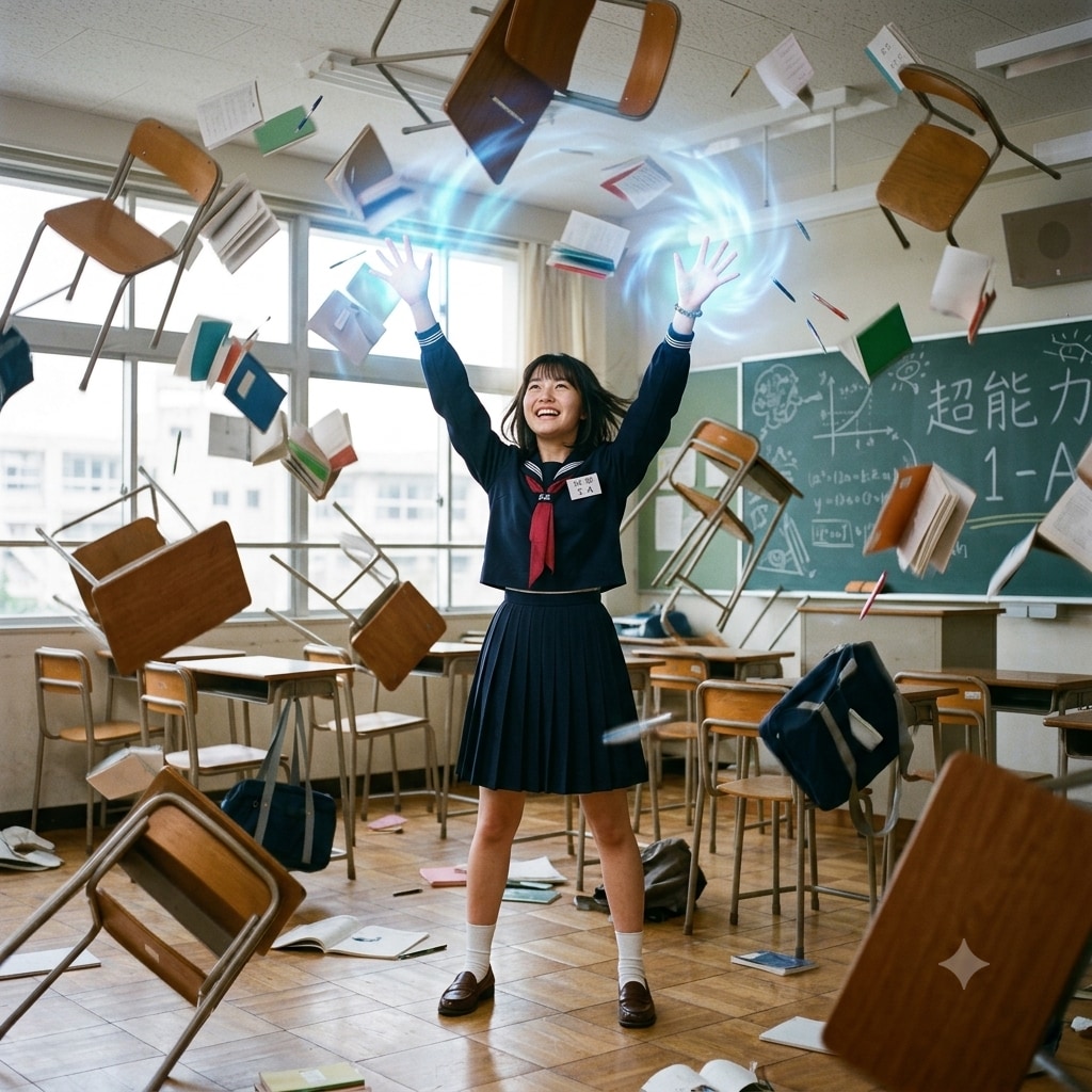 A girl with superpowers