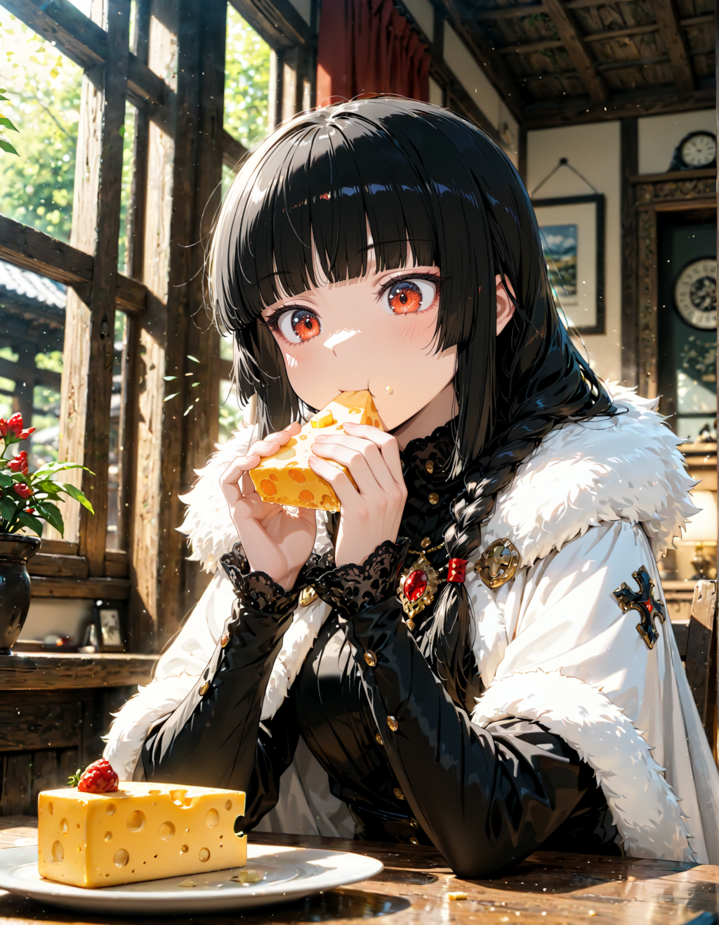 私はスイスチーズを注文しました