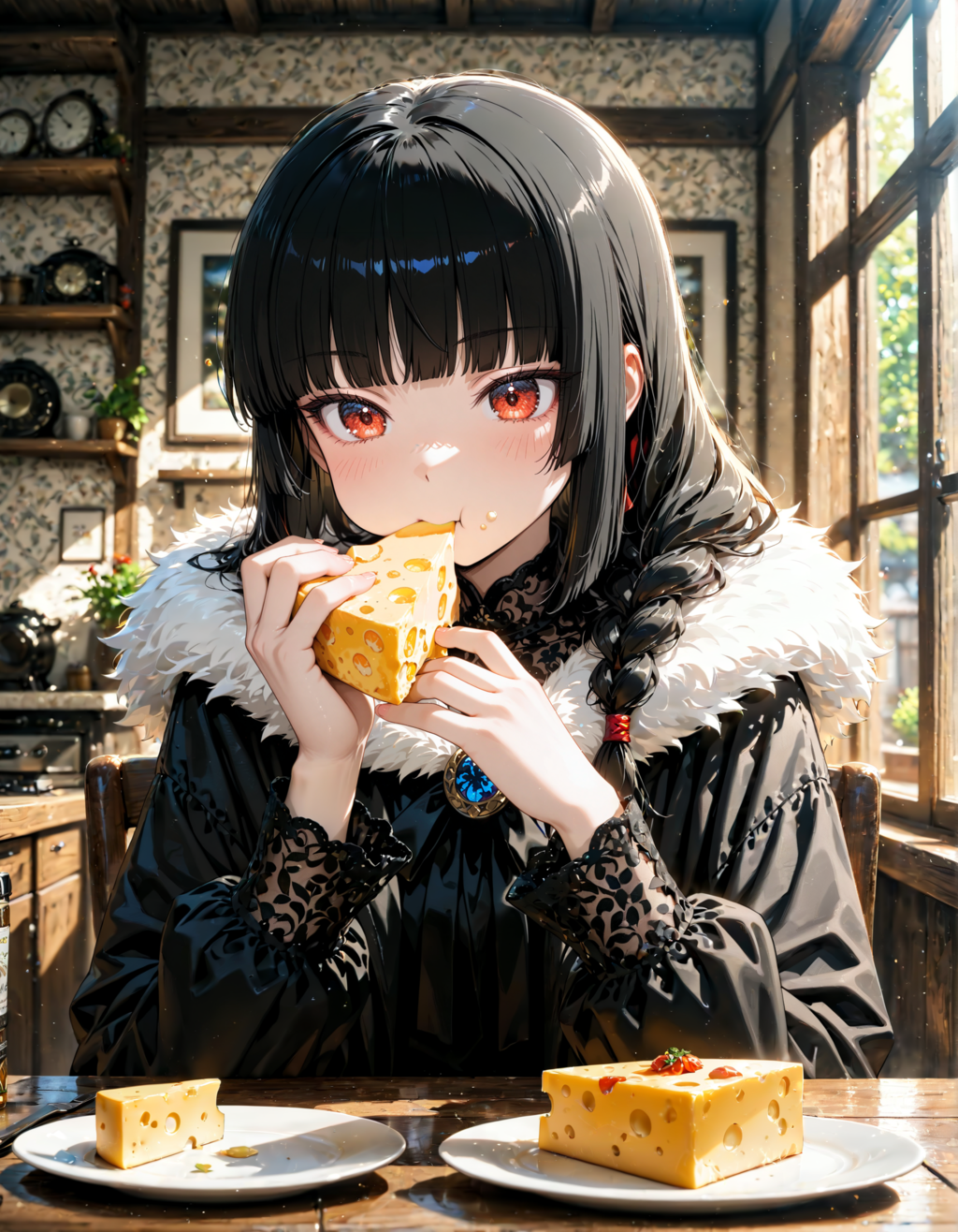 私はスイスチーズを注文しました