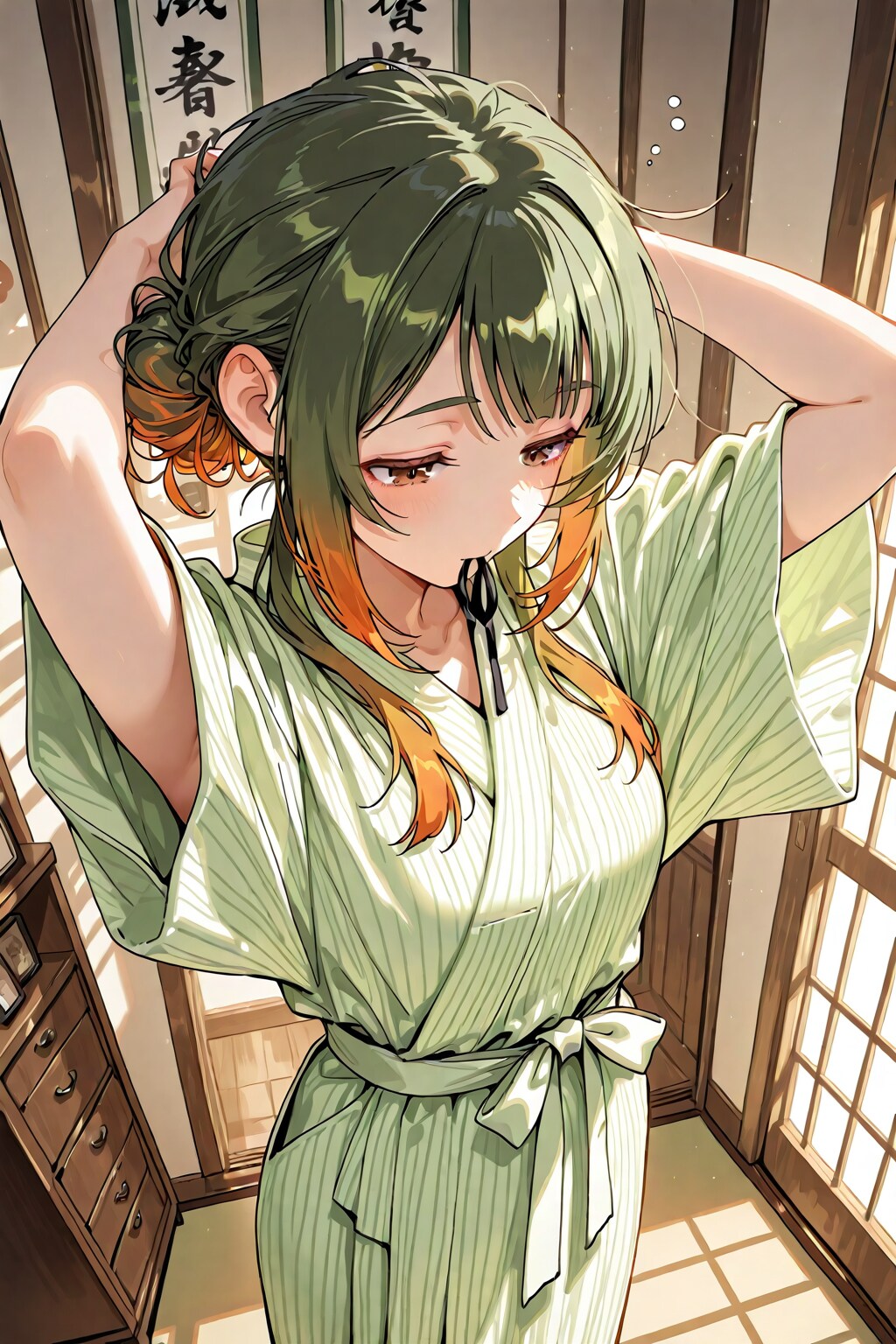 朝支度をするBONSAIちゃん