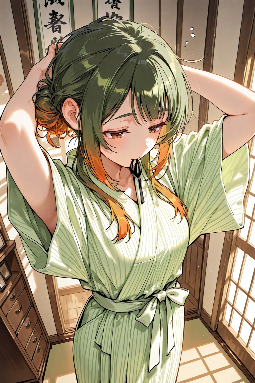 朝支度をするBONSAIちゃん