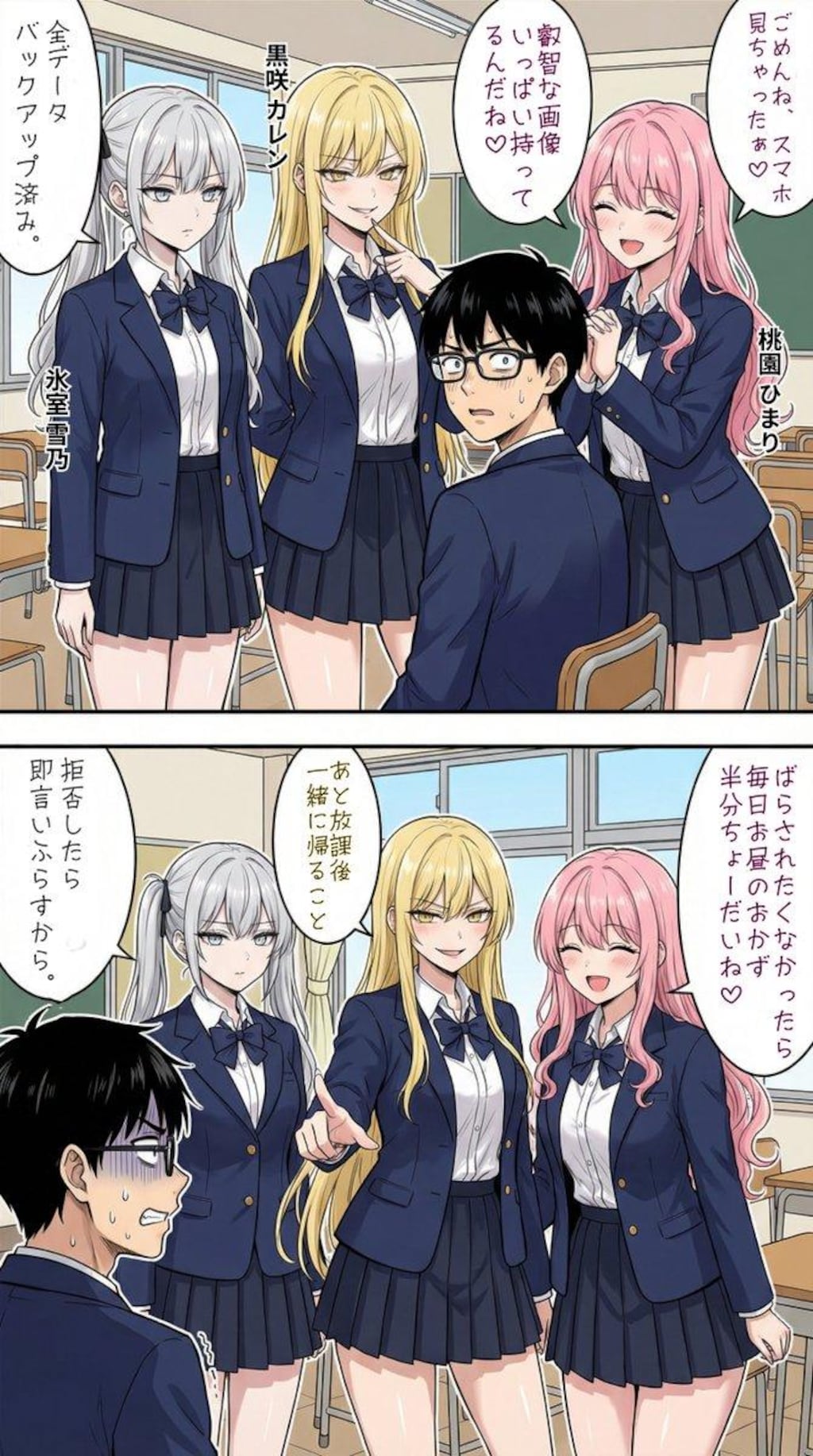オタク君の秘密を握る一軍ギャルズ
