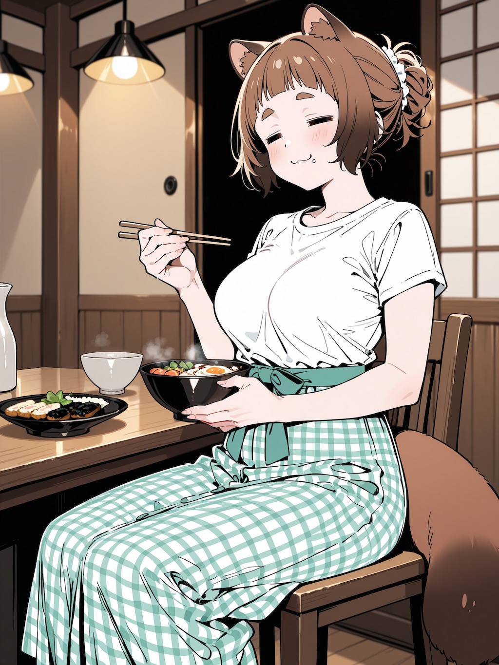 食べるの大好き、美登里ちゃん