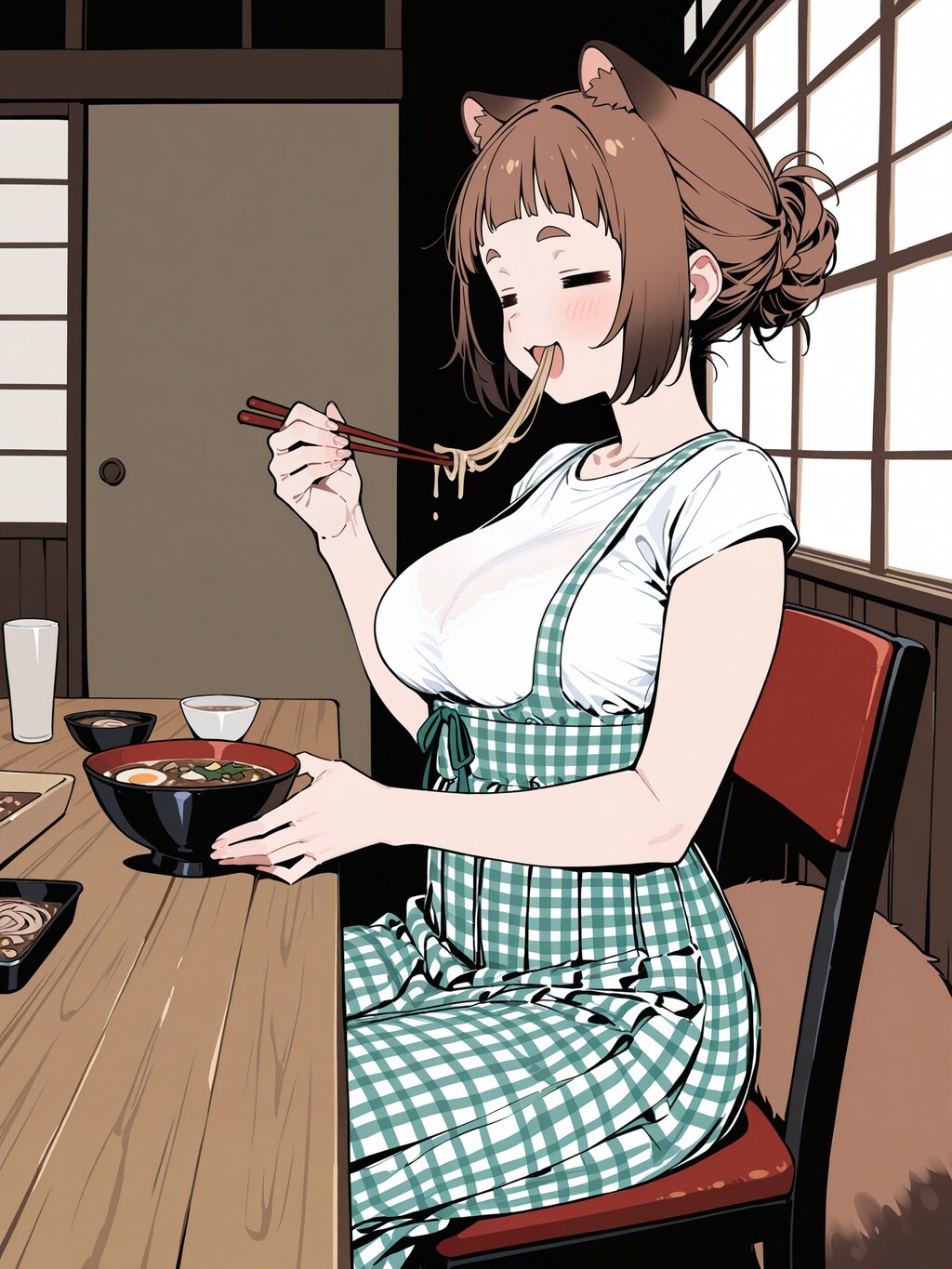 食べるの大好き、美登里ちゃん