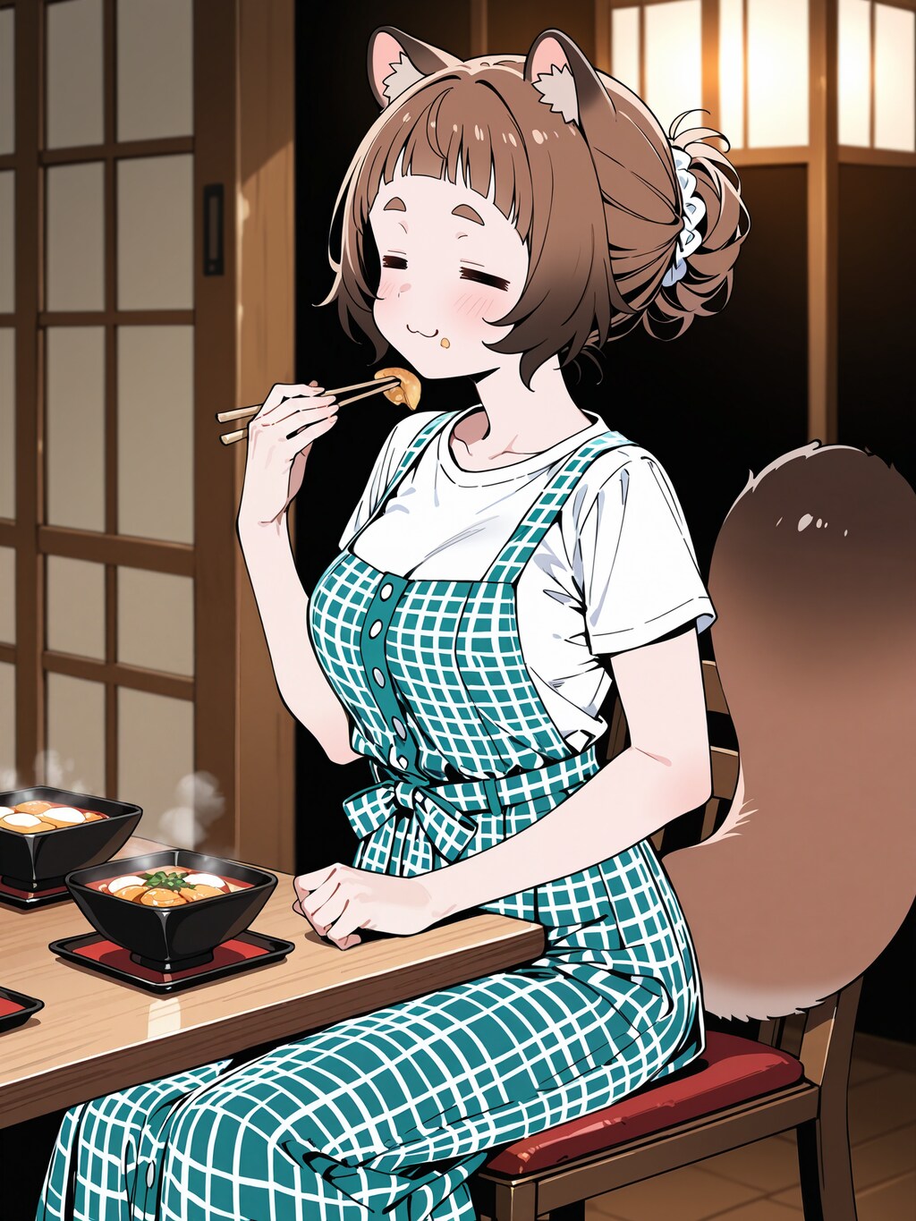 食べるの大好き、美登里ちゃん
