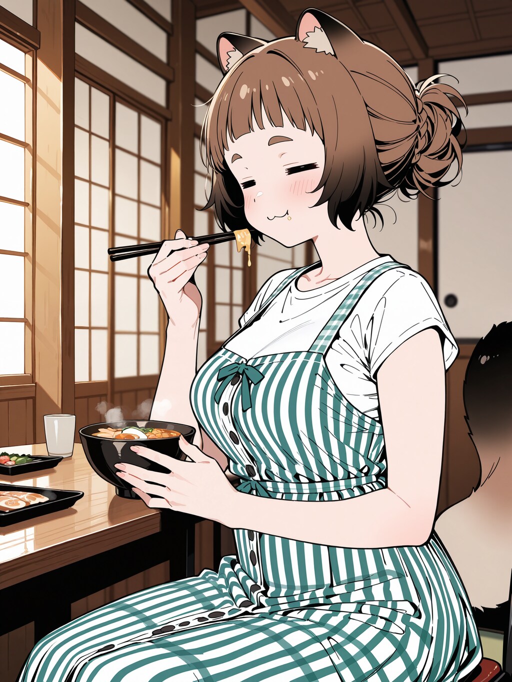 食べるの大好き、美登里ちゃん
