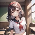 セーラー服とカチューシャ 3枚目