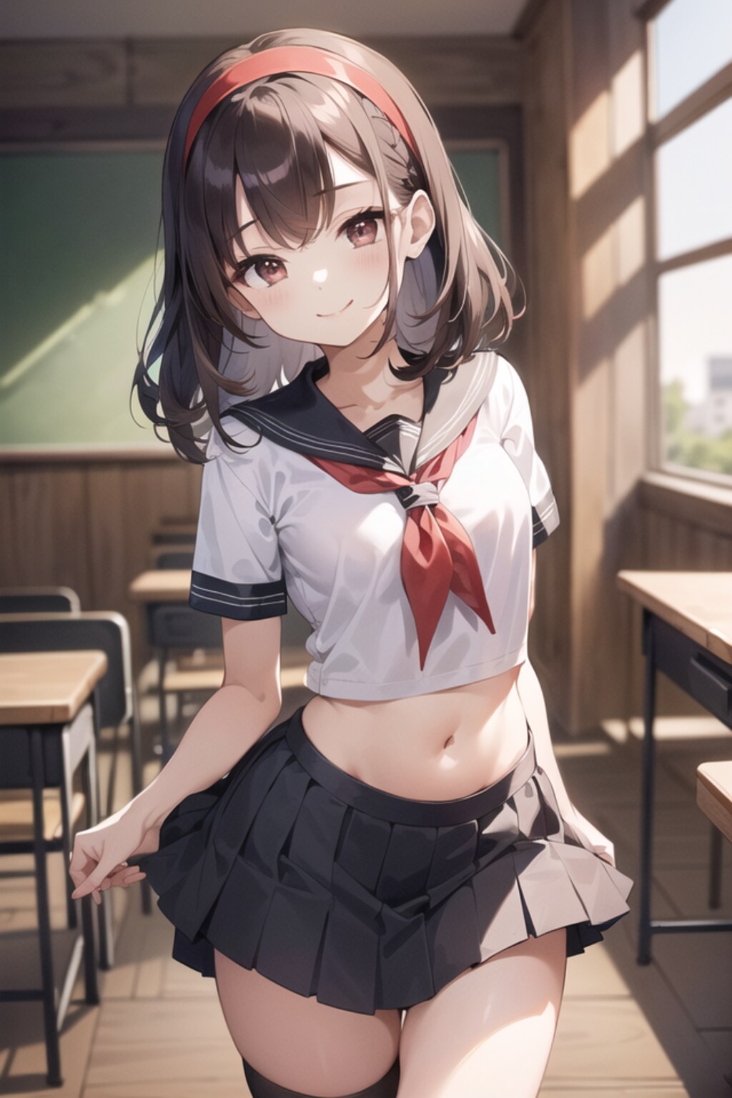セーラー服とカチューシャ