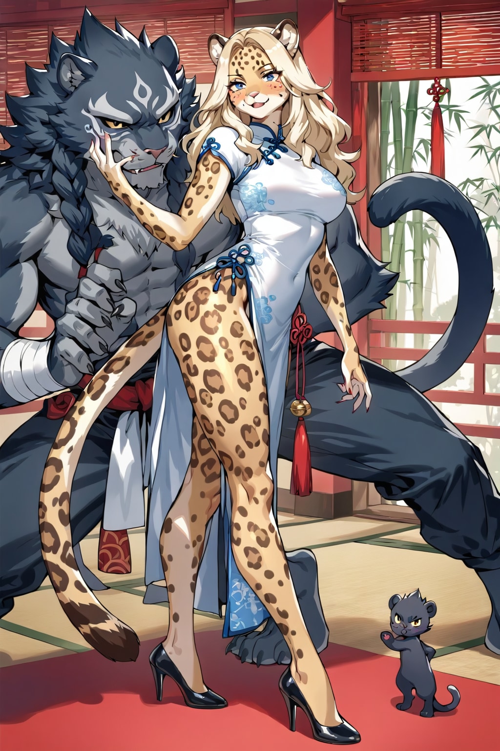 女豹師範 | の人気AIイラスト・グラビア