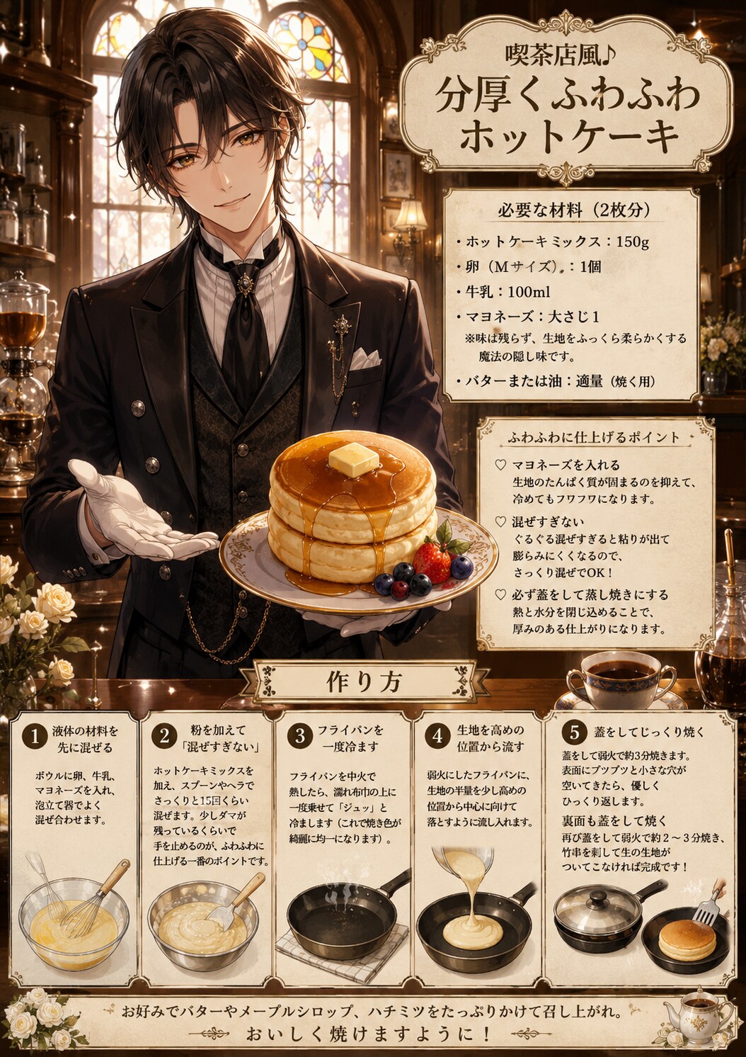 ホットケーキ レシピ | の人気AIイラスト・グラビア