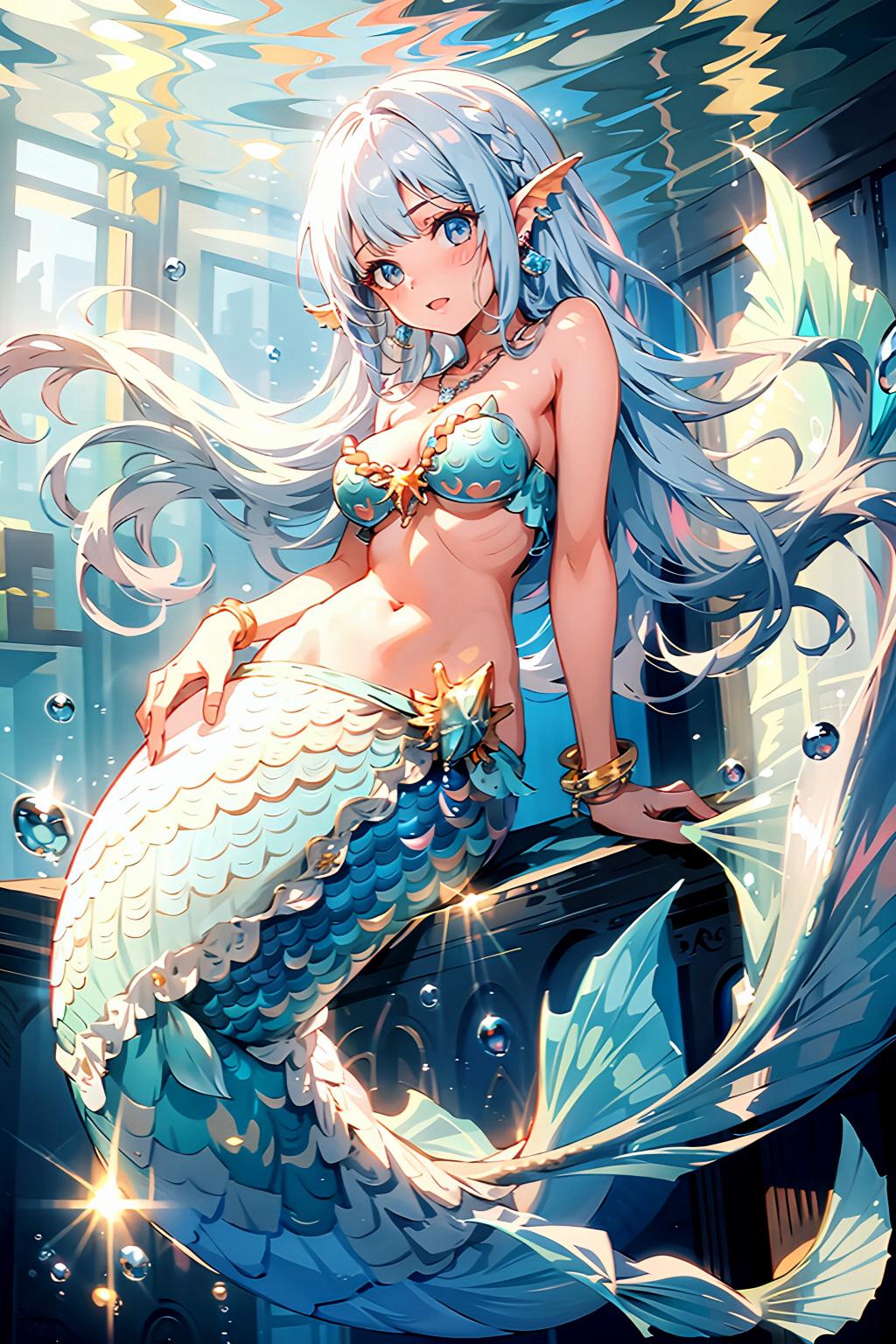 今日のトパーズちゃん　人魚