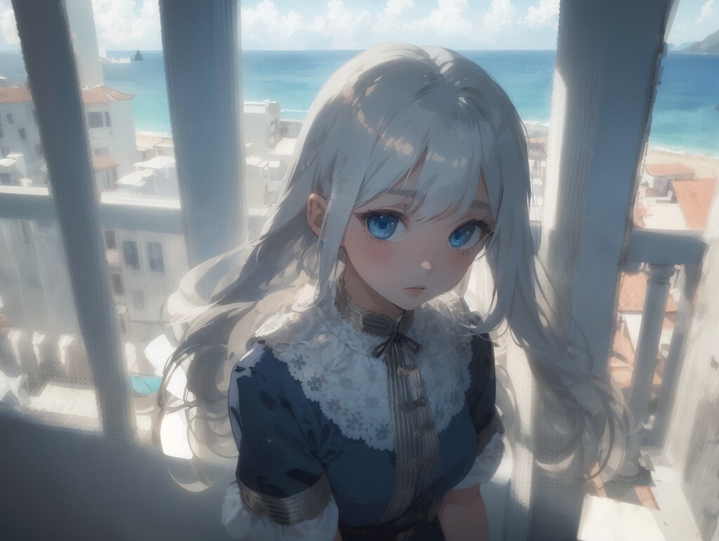 海辺の街にて