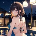 ナイトプールビキニガール 5枚目