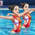 シンクロ美少女　デュエット演技⑧ 2枚目