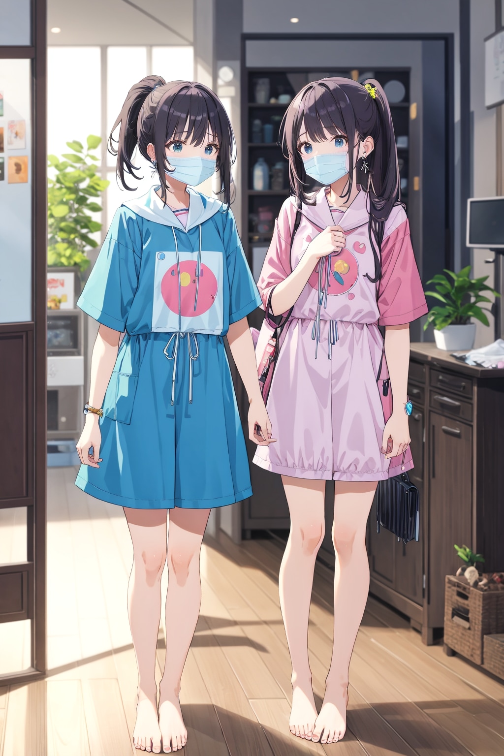 感染予防のため、室内でもマスクを忘れずに | の人気AIイラスト・グラビア