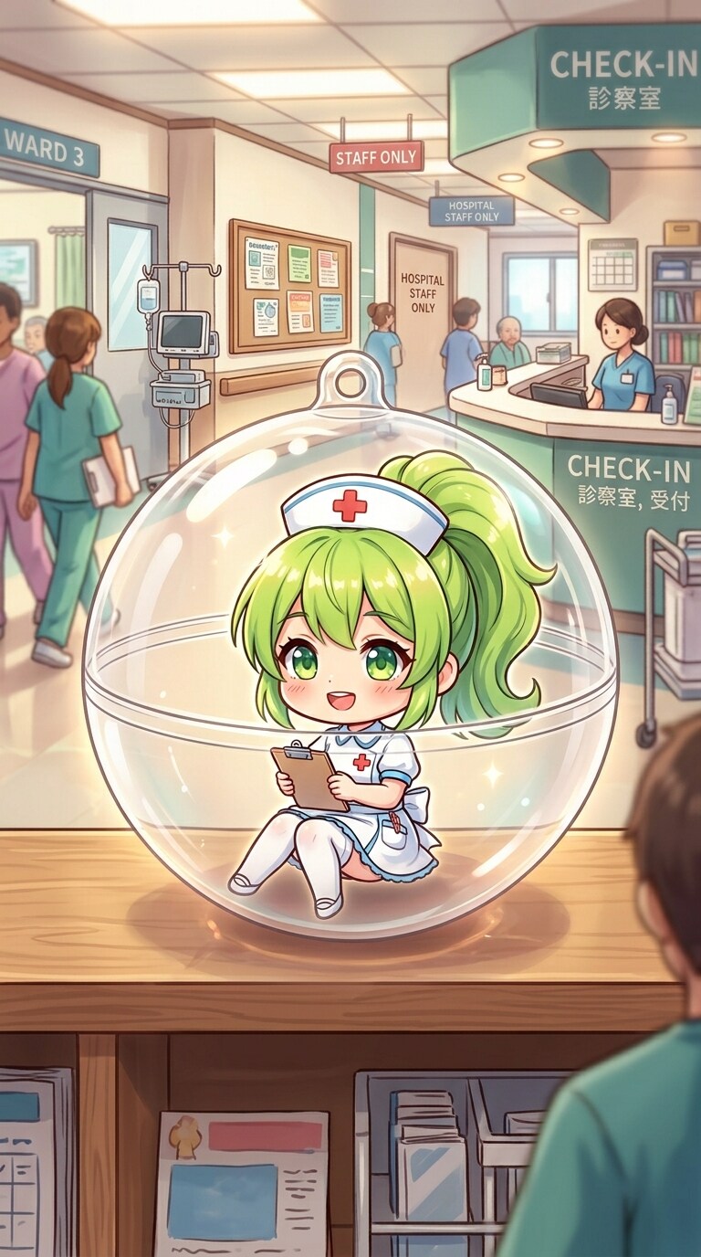 ナース服姿のCAPEちゃんをカプセルに入れたよ | の人気AIイラスト・グラビア