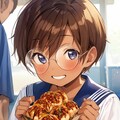 文化祭でたこ焼きを満喫中の眼鏡っ娘 7枚目