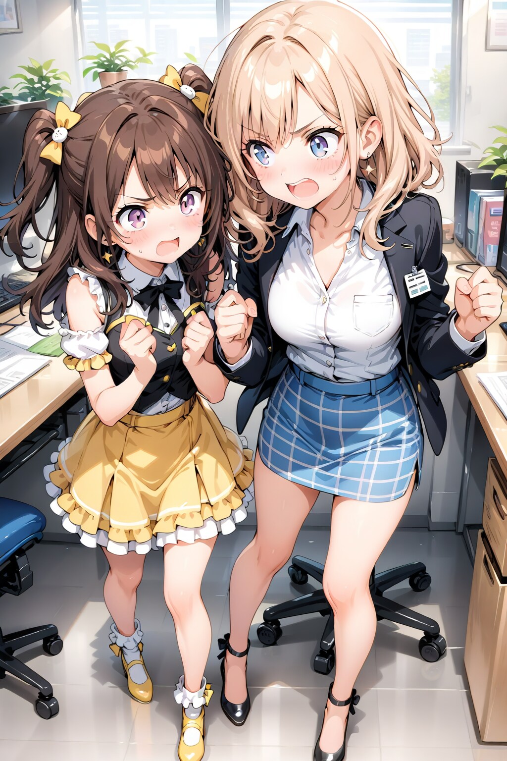 アイドルとマネージャーの対立。 | の人気AIイラスト・グラビア
