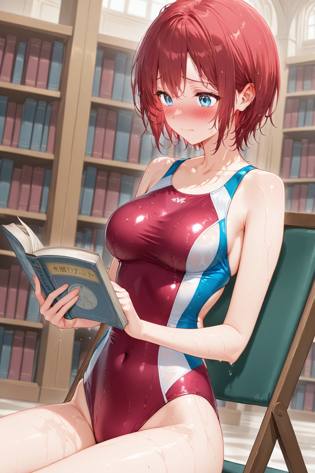 読書中