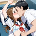 不本意キスされて感じる高木さん 9枚目