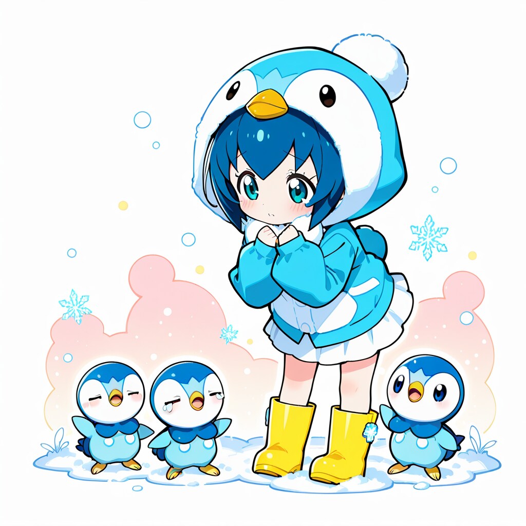 ポッチャマと一緒