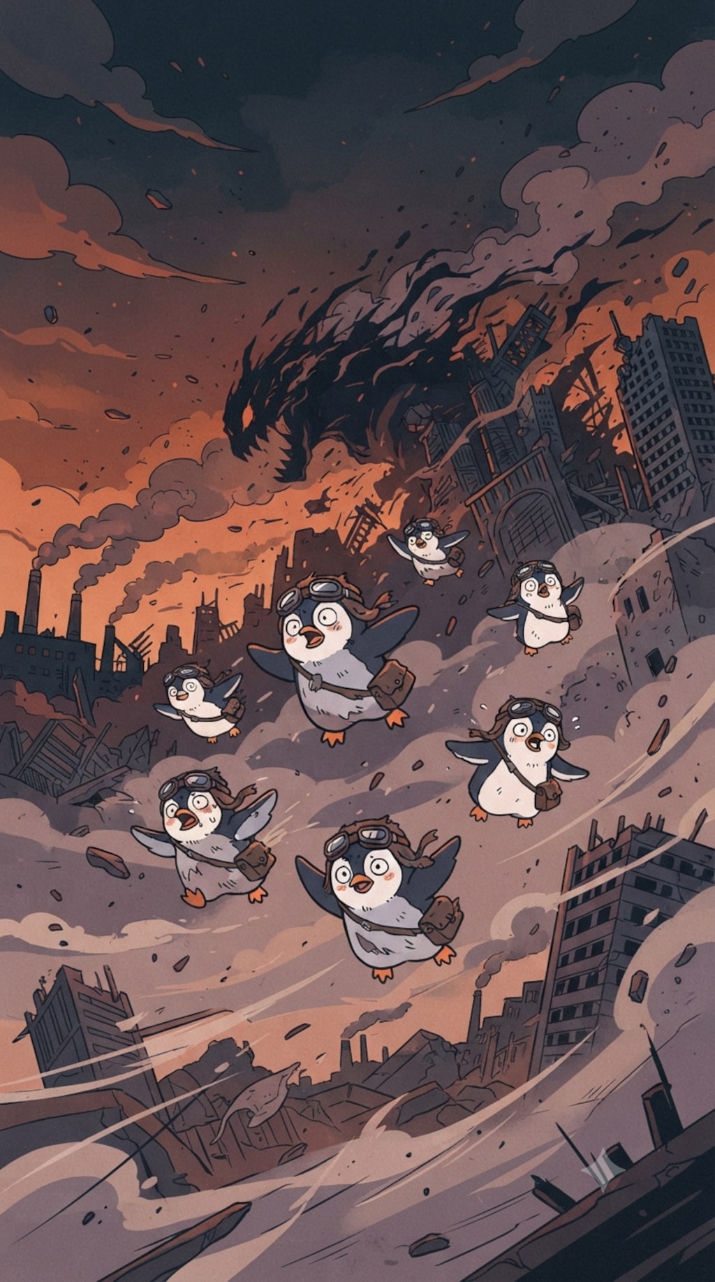 終末ペンギン空を飛ぶ